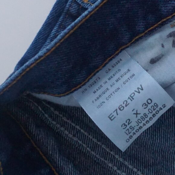 Rustler Blue Dark Wash Straight Leg Denim Jeans Size 32X30 - Picture 9 of 12